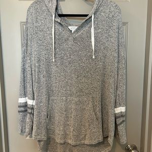 Market & Spruce Grey Hooded Sweater